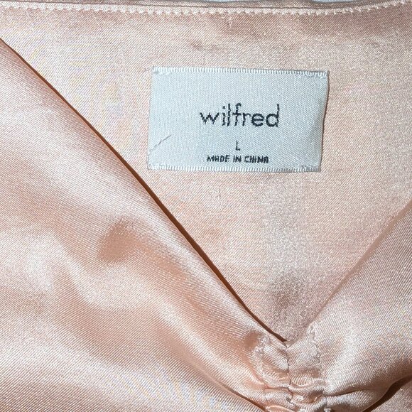 Wilfred | Aritzia Verso Camisole Satin Tank Top in Poetic Pink | Size Large - Picture 5 of 10